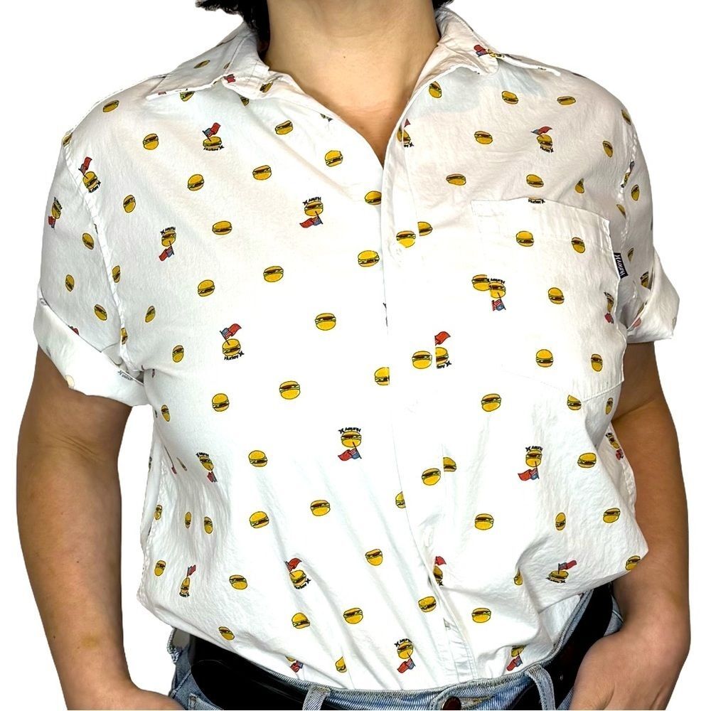Hurley - Burger American Flag Button Down 4th of July